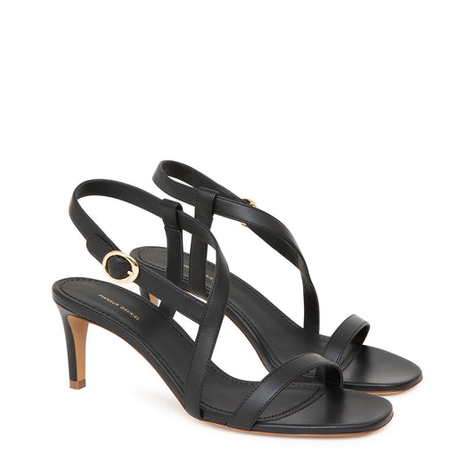 Lamb Fino Crossover Sandal - Black