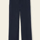 Italian linen navy straight pant.