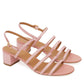 Glitter Multi Strap Slingback - Blush