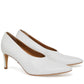 Lamb Pointy Heel - White