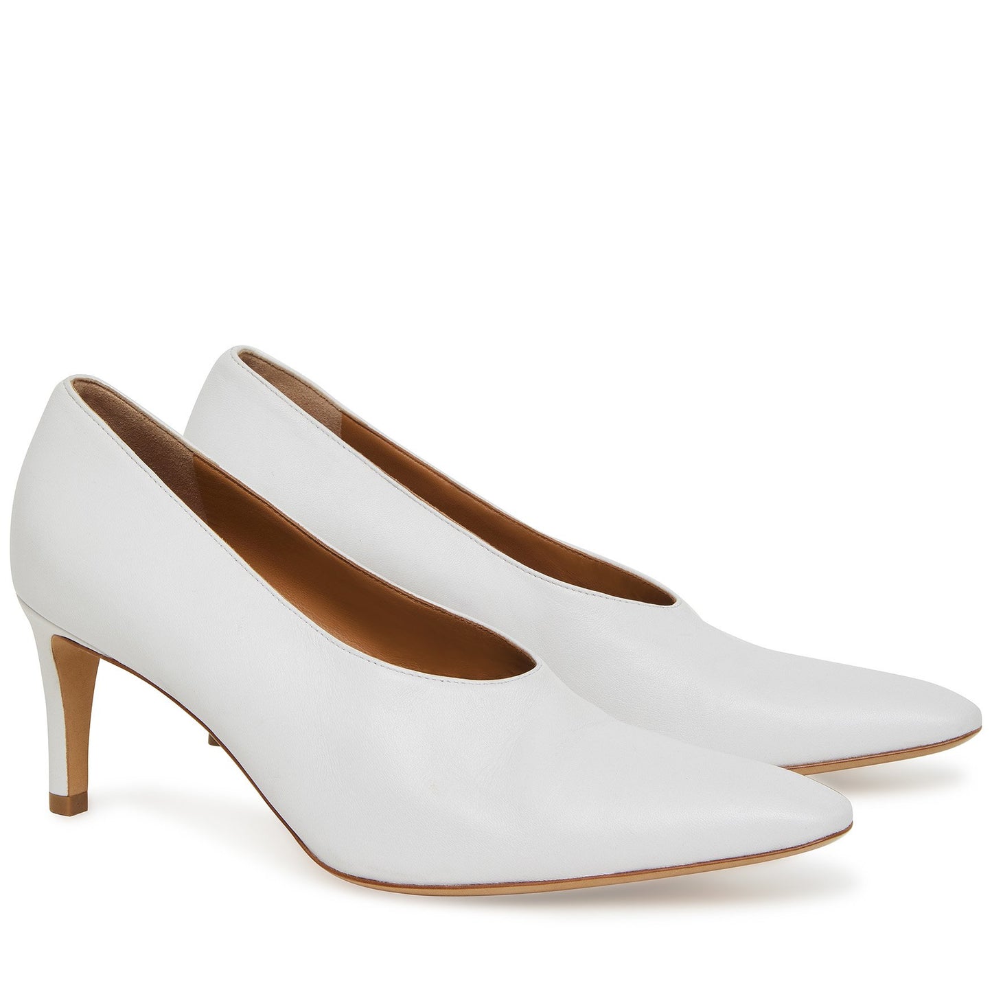 Lamb Pointy Heel - White