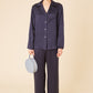 Silk Charmeuse Pajama Pant - Blu