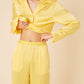 Silk Charmeuse Pajama Pant - Sun