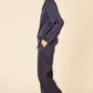Silk Charmeuse Pajama Shirt - Blu