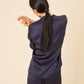 Silk Charmeuse Pajama Shirt - Blu