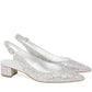 Glitter Slingback - Silver