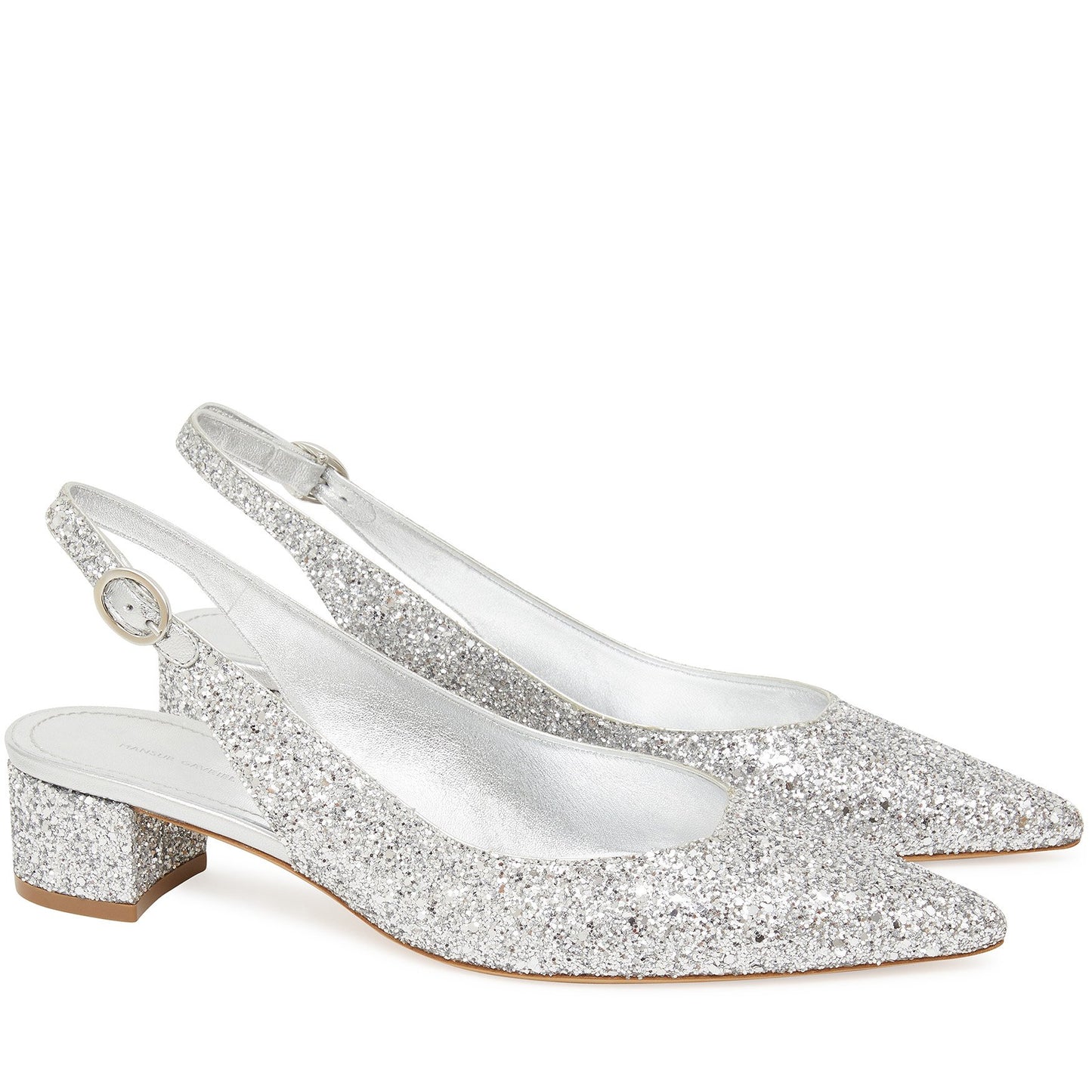 Glitter Slingback - Silver