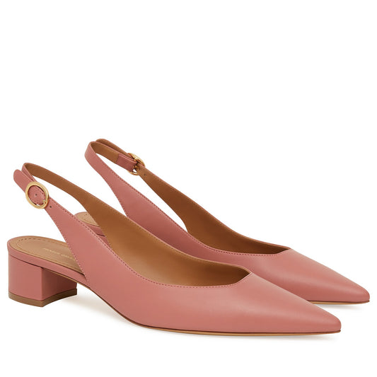 Lamb Slingback Heel - Blush