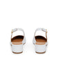 Lamb Slingback Heel - White - Mansur Gavriel. Designed in NYC, made in Italy.
