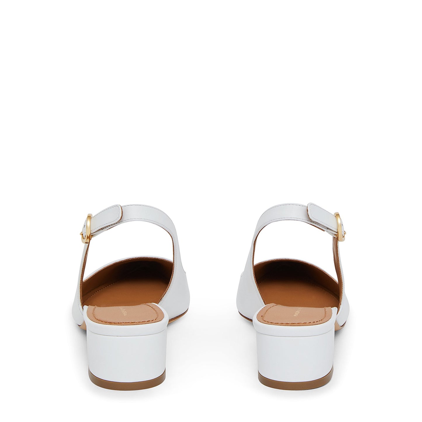 Lamb Slingback Heel - White - Mansur Gavriel. Designed in NYC, made in Italy.