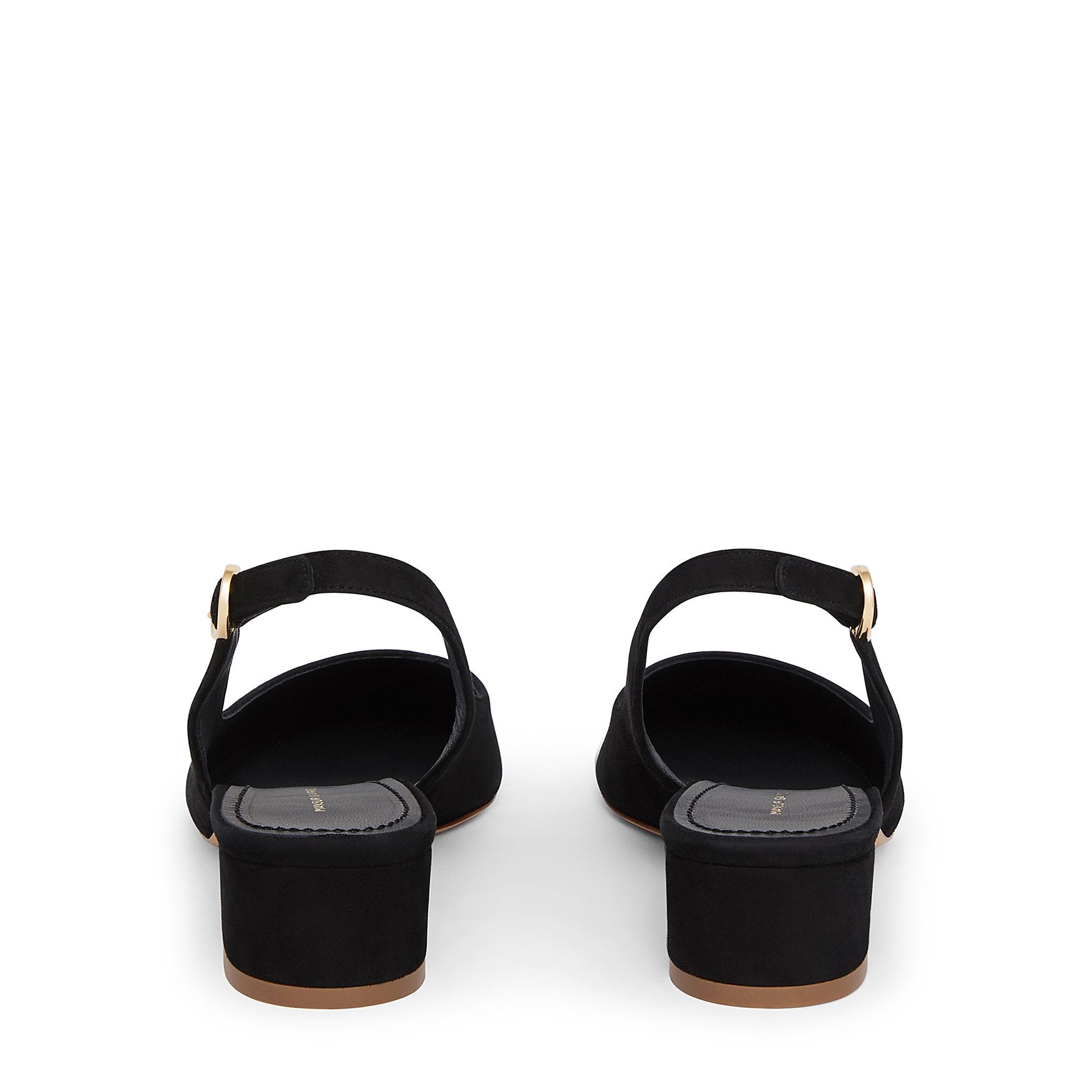 Suede Slingback Heel - Black - Mansur Gavriel. Designed in NYC, made in Italy.
