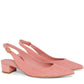 Suede Slingback Heel - Blush - Mansur Gavriel. Designed in NYC, made in Italy.