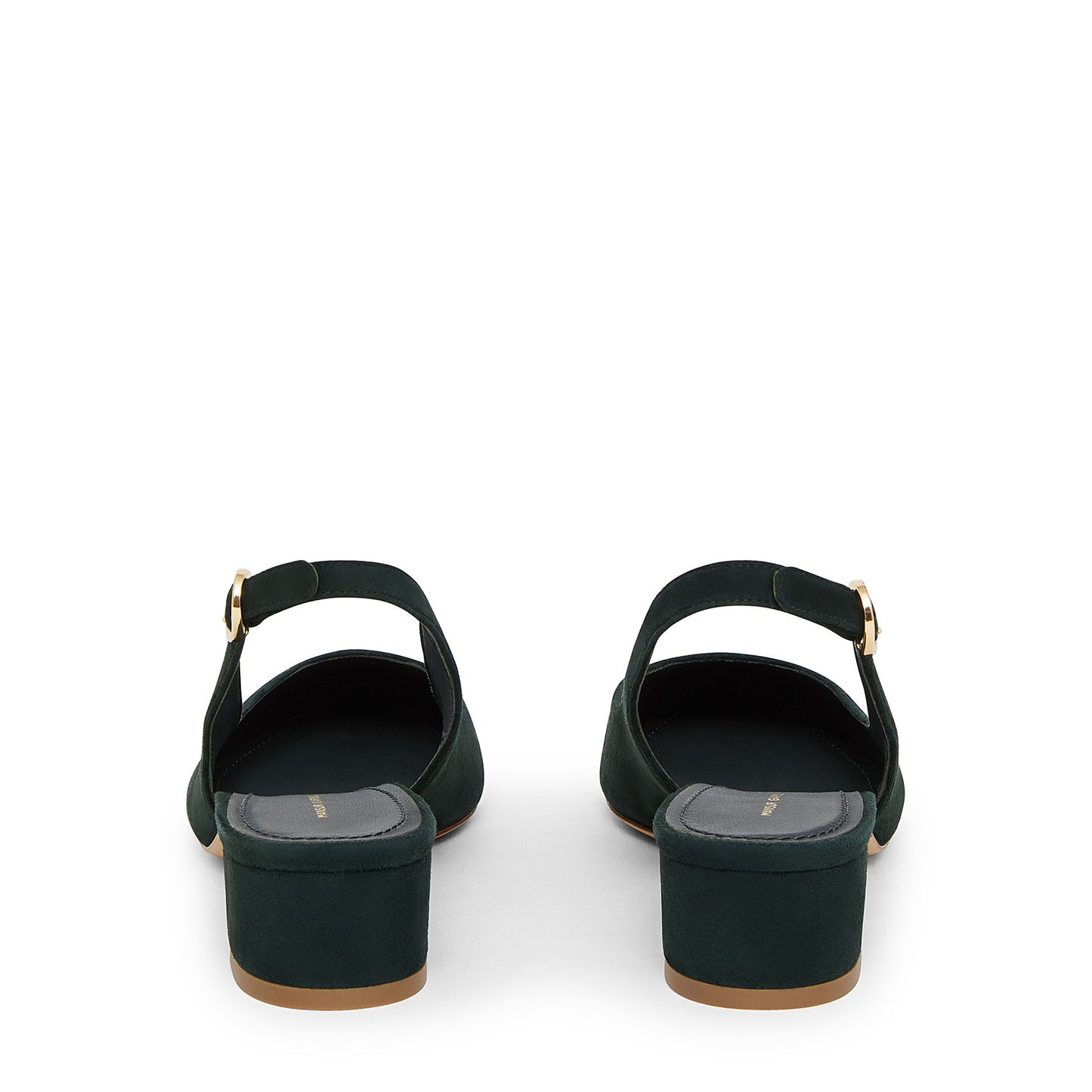 Suede Slingback Heel - Moss - Mansur Gavriel. Designed in NYC, made in Italy.