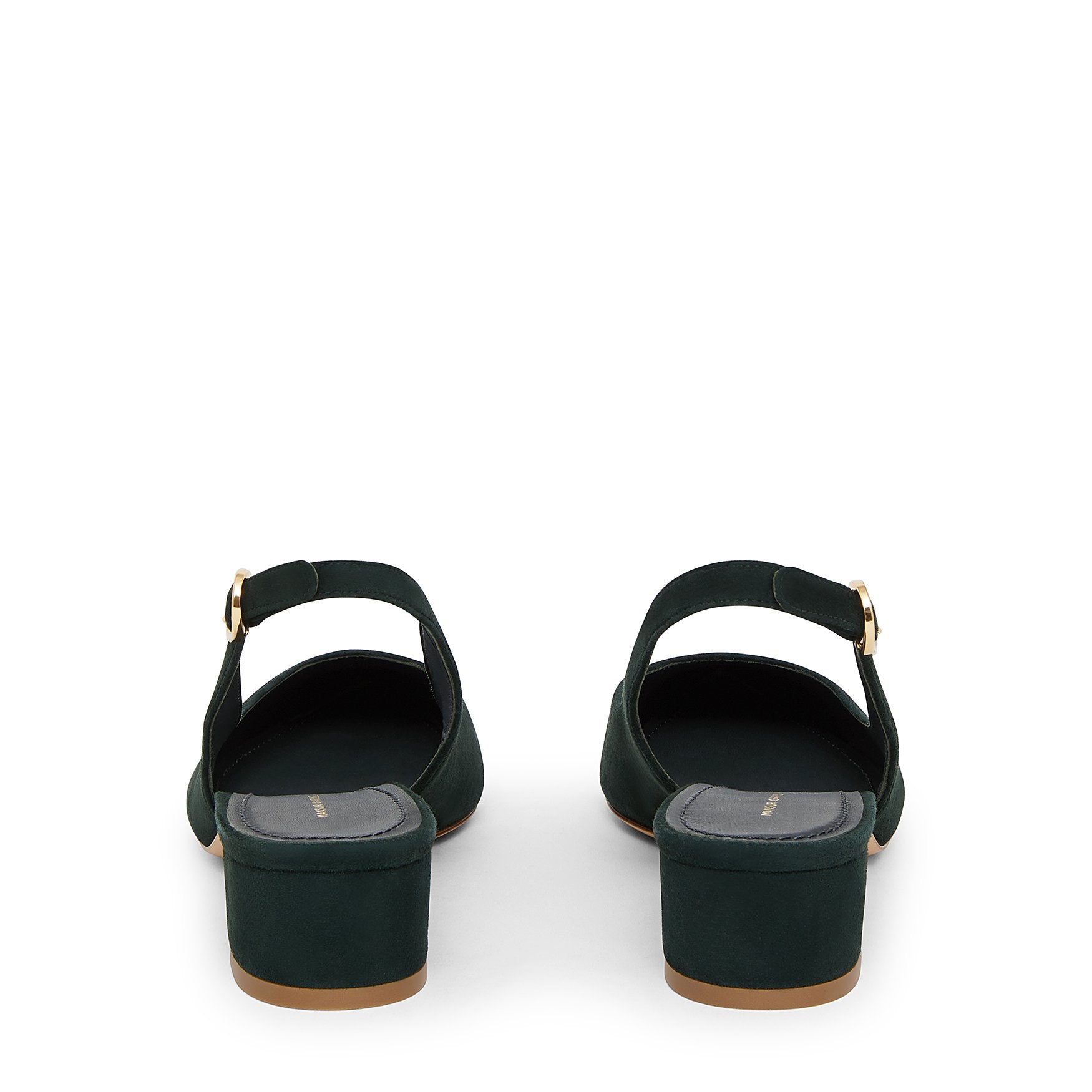 Suede Slingback Heel - Moss - Mansur Gavriel. Designed in NYC, made in Italy.