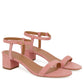 Suede 40mm Ankle Strap Sandal - Blush