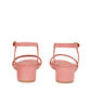 Suede 40mm Ankle Strap Sandal - Blush
