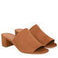 Suede 40mm Mule - Saddle