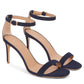 Suede 90MM Ankle Strap Sandal - Blu