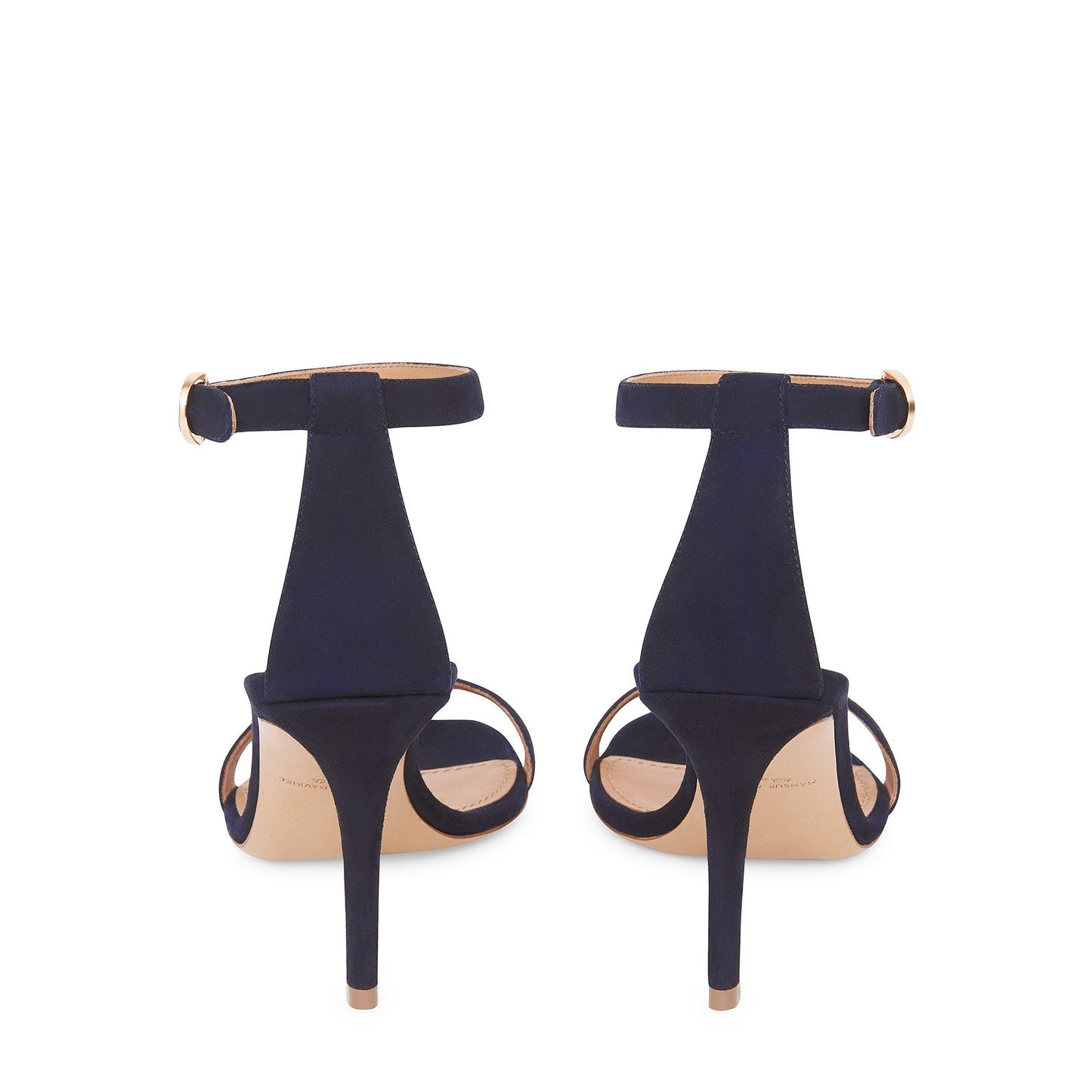 Suede 90MM Ankle Strap Sandal - Blu