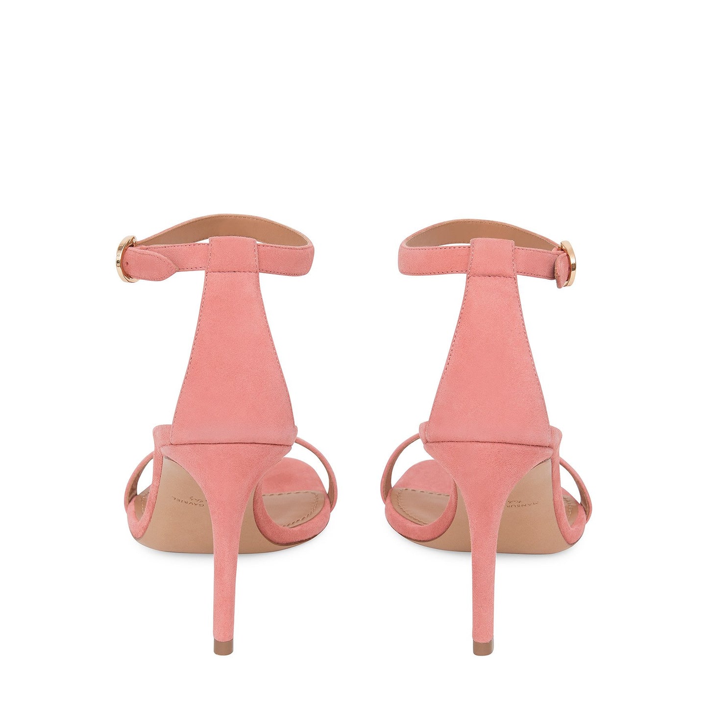 Suede 90MM Ankle Strap Sandal - Blush