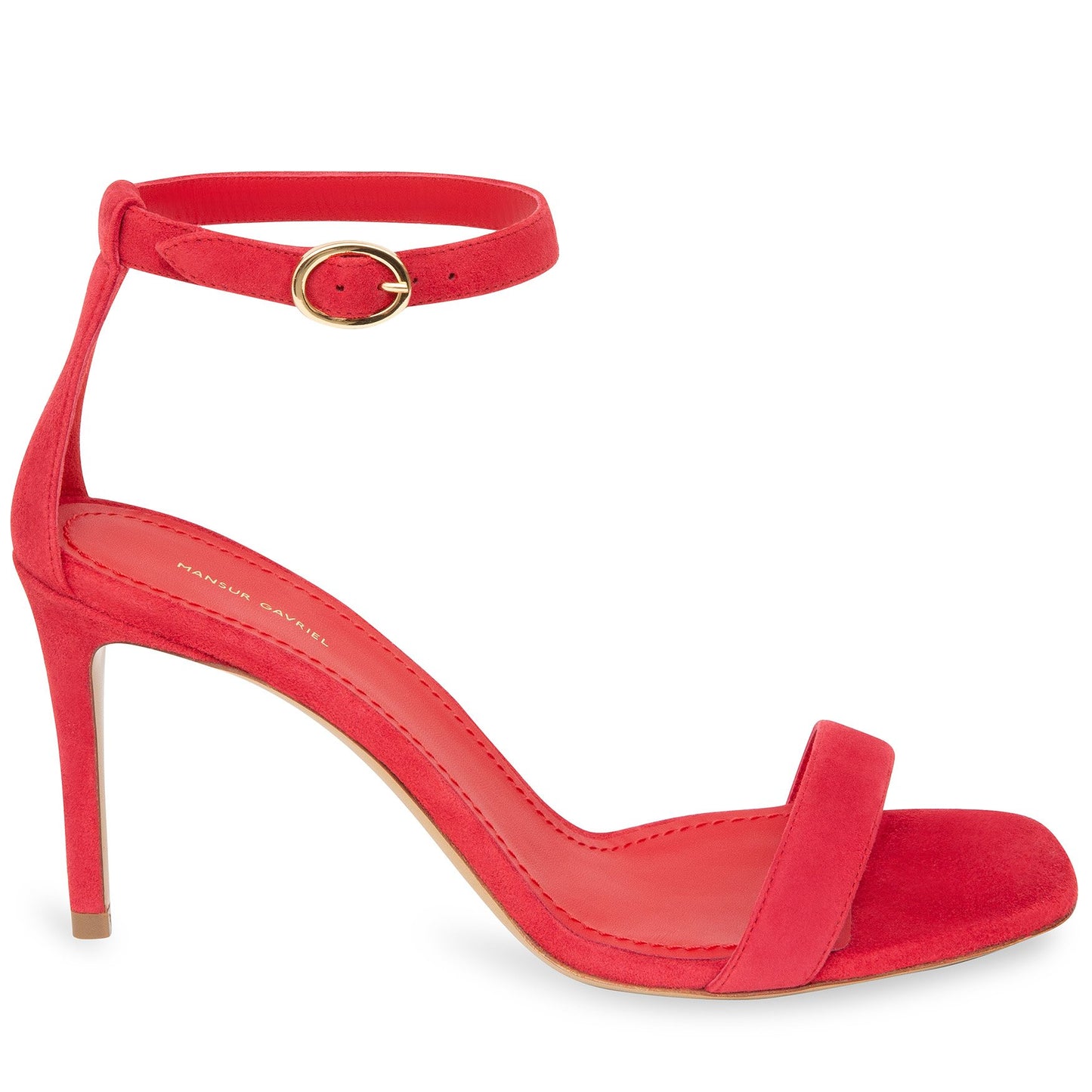 Suede 90MM Ankle Strap Sandal - Flamma