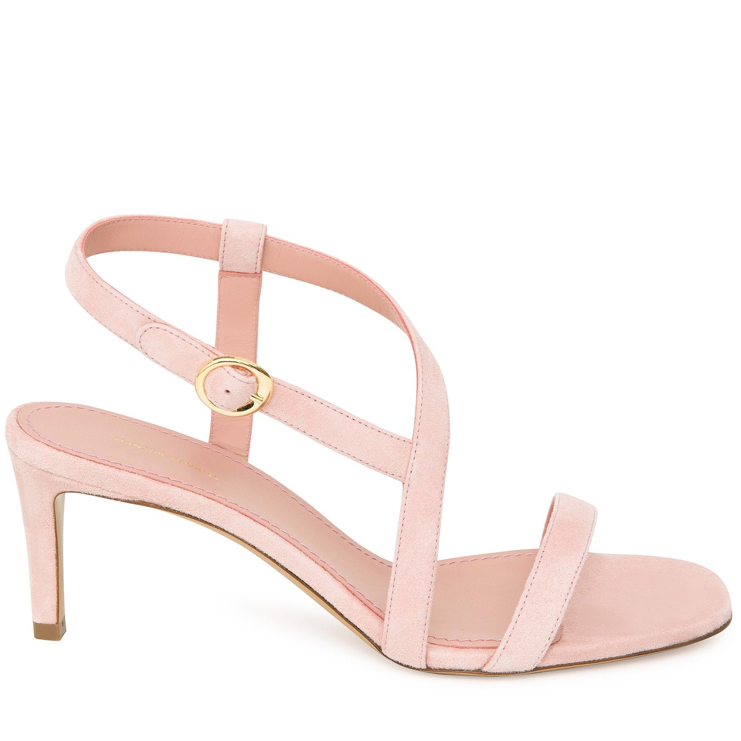 Suede Fino Crossover Sandal - Rosa