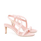 Suede Fino Crossover Sandal - Rosa