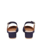 Suede Slingback Heel - Blu