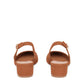 Suede Slingback Heel - Saddle