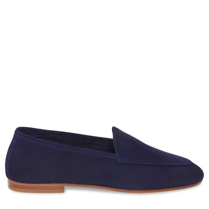 Suede Sock Loafer - Blu