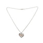 Absolute™ 0.03ct 2-Tone Lifeline Heart Pendant with 18" Cable Chain