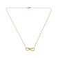 Absolute™ 0.22ct Pavé Infinity Loop 18" Necklace