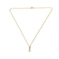 Absolute™ 0.75ct Wing Necklace with Pear-Shaped Drop