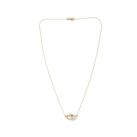 Absolute™ Interlocking Heart Drop 18" Necklace