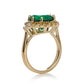 Jean Dousset 5.06ct Absolute™ and Simulated Emerald Vermeil Ring