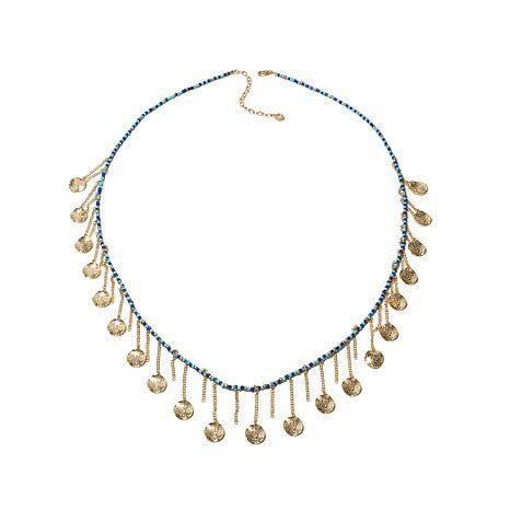 R.J. Graziano Disc and Bead 40" Layering Necklace